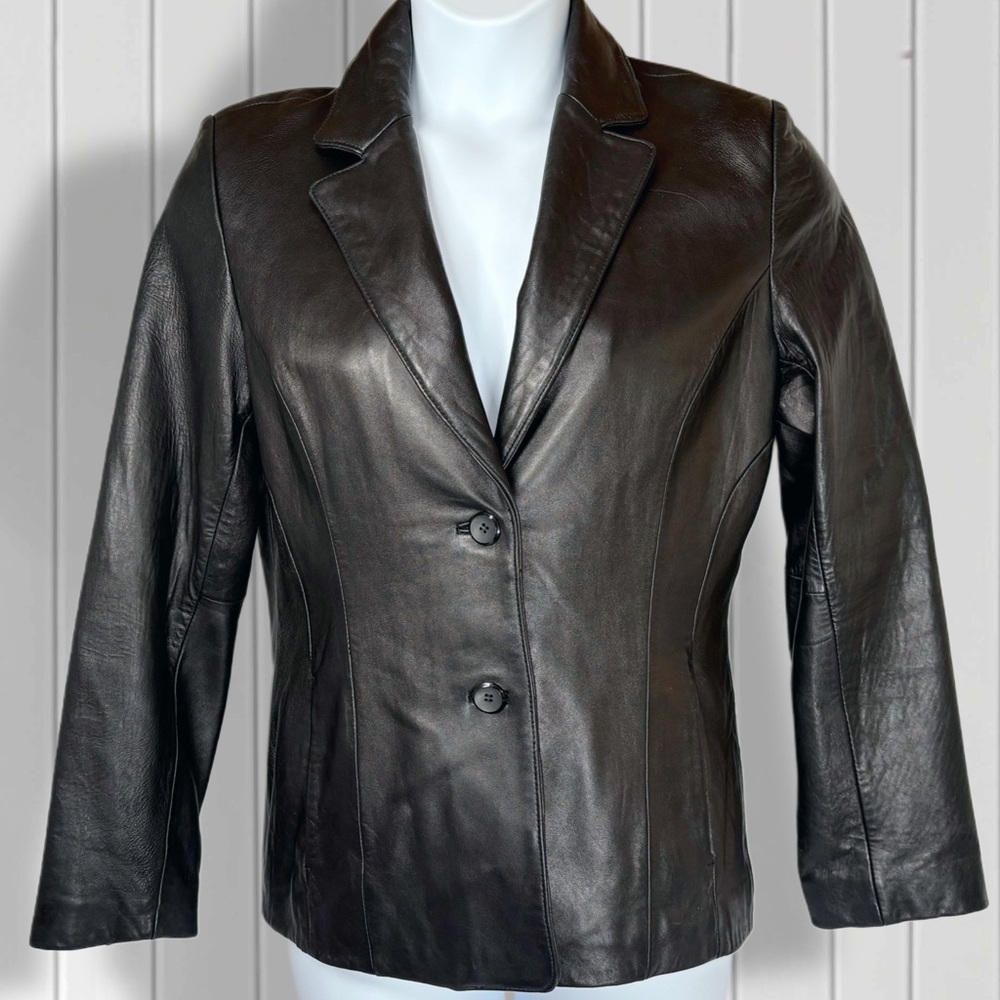 Women's Black Leather Jacket